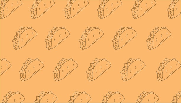 Simple Seamless fast food background illustration vector