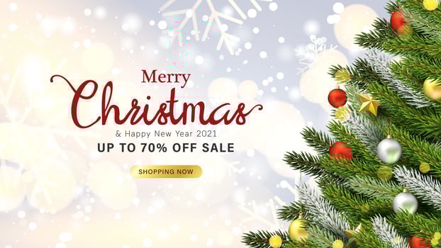 Modern Merry christmas and New year background vector