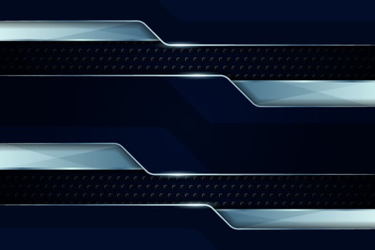 Luxury Background Realistic Glossy Navy Metallic With Shiny Silver Effect vector