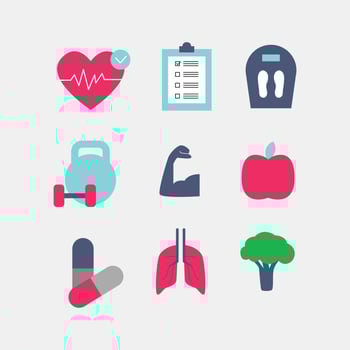 New Year Resolution Icon Set vector