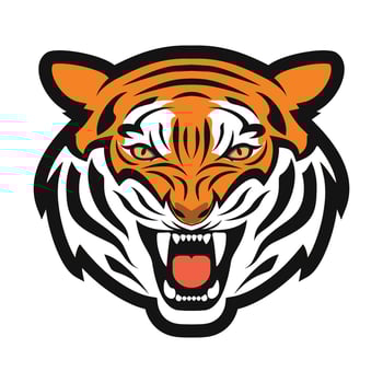 Vector illustration of Tiger Head