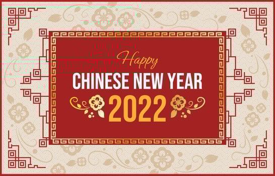 Chinese New Year 2022 Background vector