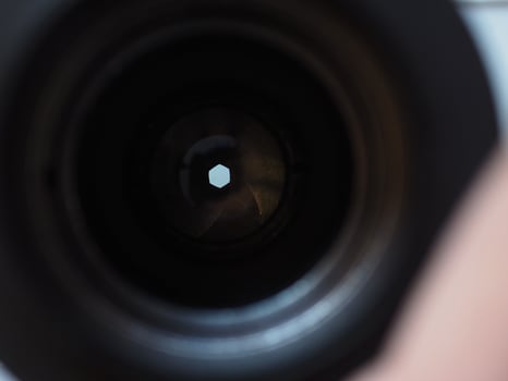 Lens shutter detail photo