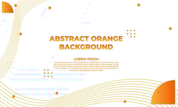 abstract orange flat geometric background design vector
