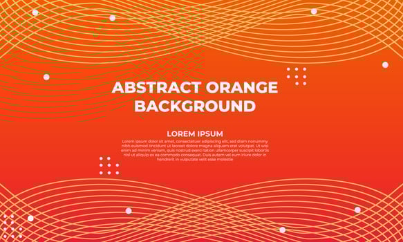abstract orange flat geometric background design vector