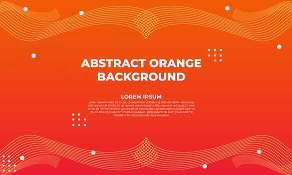 abstract orange flat geometric background design vector
