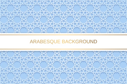Modern blue background with repeating geometric motifs. vector