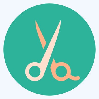 Icon Scissor - Flat Style vector