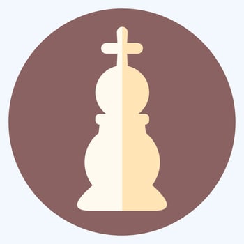 Icon Chess 2 - Flat Style,Simple illustration,Editable stroke vector