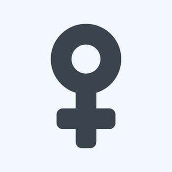 Icon Female - Glyph Style vector