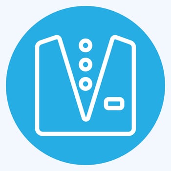 Icon Suit 3 - Blue Eyes Style,Simple illustration,Editable stroke vector