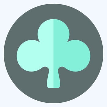 Icon Clubs - Flat Style,Simple illustration,Editable stroke vector