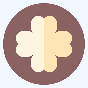 Icon Lucky - Flat Style,Simple illustration,Editable stroke vector