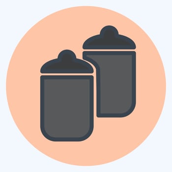 Icon Holding - Color Mate Style - Simple illustration, Editable stroke. vector