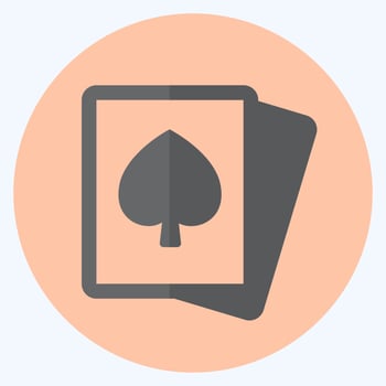 Icon Jack - Flat Style,Simple illustration,Editable stroke vector