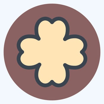 Icon Lucky - Color Mate Style,Simple illustration,Editable stroke vector