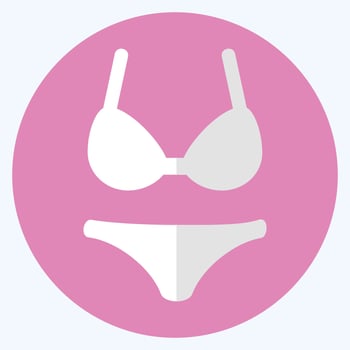 Icon Lingerie - Flat Style,Simple illustration,Editable stroke vector
