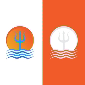 Trident Logo Template vector icon