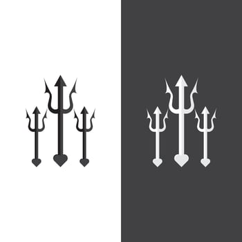 Trident Logo Template vector icon