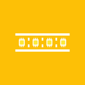 LED lights strip vector