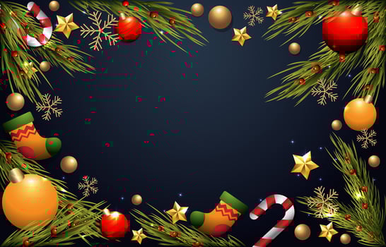 Christmas Ornament Background vector