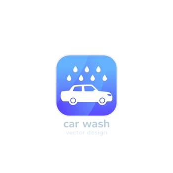 car wash logo icon, vector