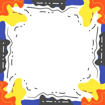 Border frame for Social Media Profile Avatar with Square Size Vector