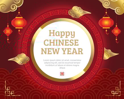 Chinese New Year Theme Background vector