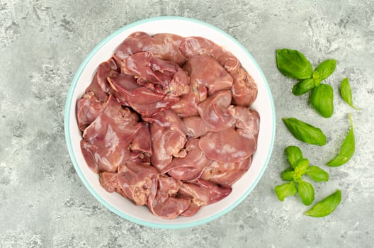 Raw chicken liver for cooking. Studio Photo. photo