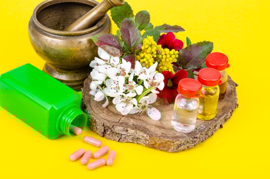 Use of medicinal plants in alternative medicine. Studio Photo