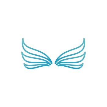Falcon Wing  Vector Logo Icon Template