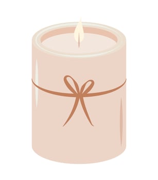 nice candle icon vector