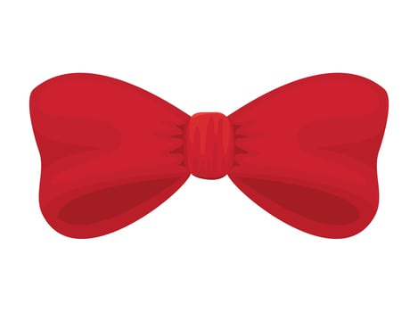 nice red bow vector