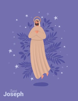 saint josephs poster vector