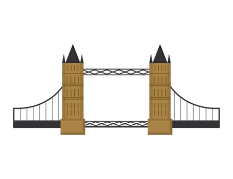 thames bridge design vector