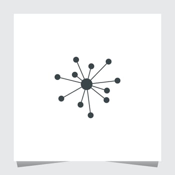 Dot Tech Logo Inspirations Template vector