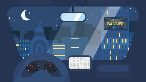 City Life From Car vector