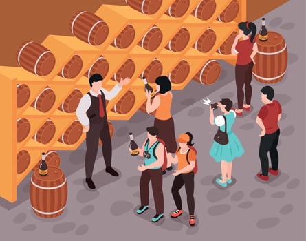 Wine Cellar Illustration vector