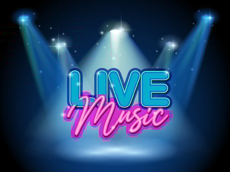 Live Music Banner Design vector
