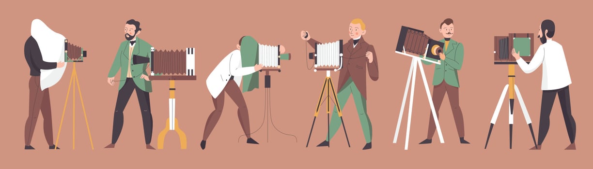 Vintage Photographer Set vector