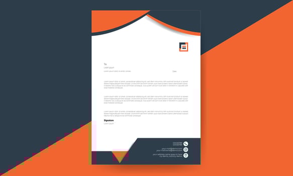 Letterhead Design template.eps vector