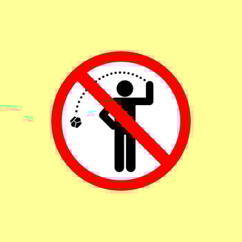 no litter sign illustration design vector