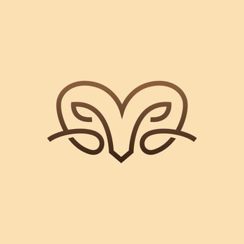 Ram Head Logo vector