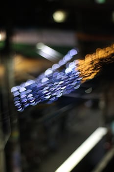 The beautiful blue bokeh background. photo