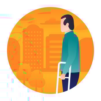 Disable Person Concepts vector
