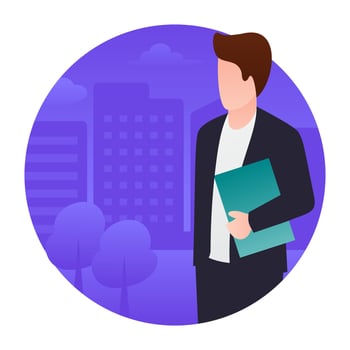 Trendy  Employee Concepts vector