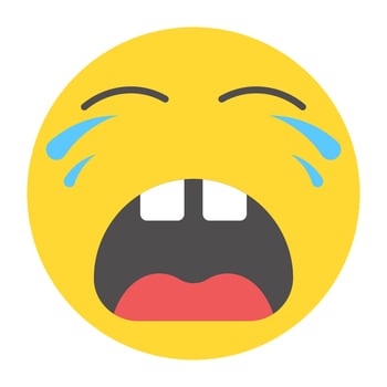 Crying Emoji Concepts vector