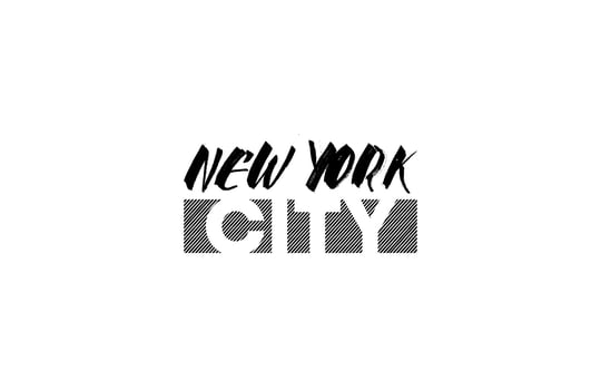 New York City Brush Stripped ... vector