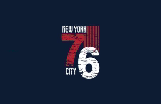 New York CIty 76 Vintage Typo... vector