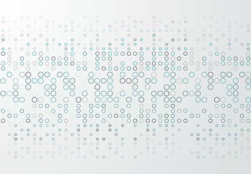 Abstract technology background with blue border circle pattern, Vector